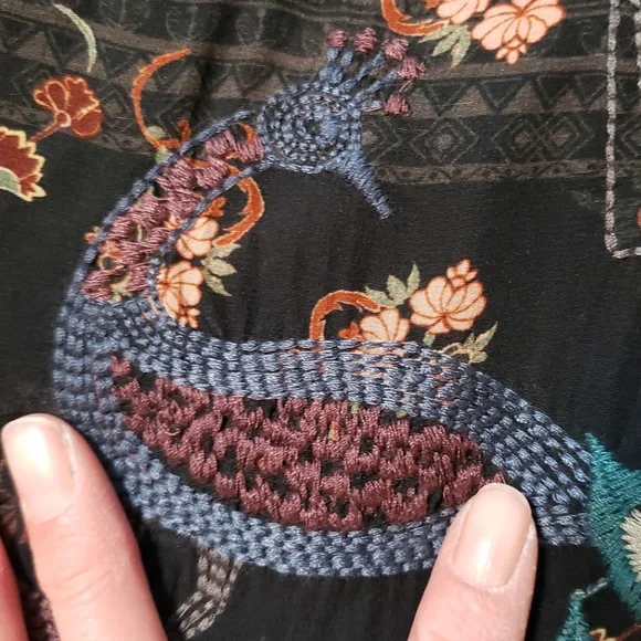 Johnny Was BIYA silk Blouse - Picture 8 of 14